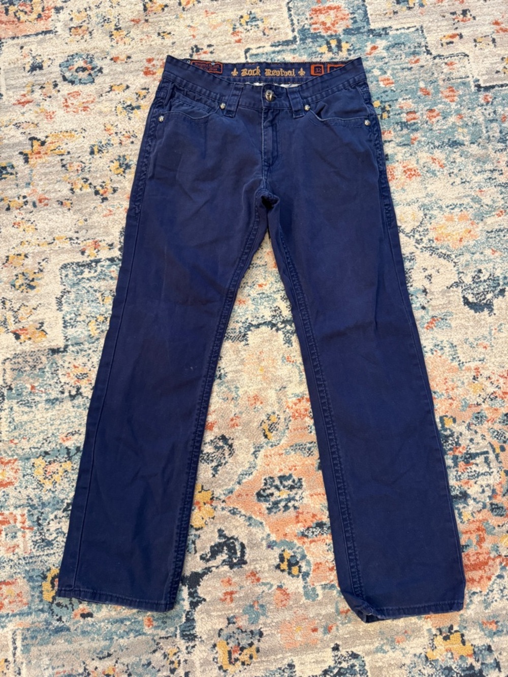 Rock Revival Men's John Straight Jeans
Size 32